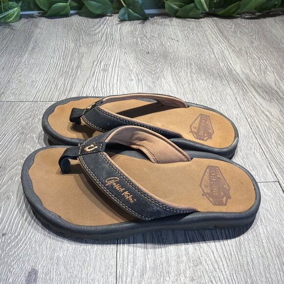 OluKai \'Ohana Brown Sandals Flip Flops Kids Size 13 Rabbit Kekai Foundation main image 8